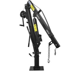 Hydraulic Pickup Truck Crane Hoist Jib Crane 2000 lbs 360° Swivel Hoist Lift