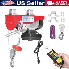 880 lbs Electric Hoist Crane Winch with 39FT Wired Remote Control