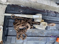 Vintage Tug It 1 1/2 Ton Ratchet Chain Hoist Winch Rigging Puller Lift Used