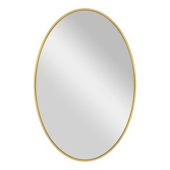 MCS Master & Co. Modern Metal Large Wall Mirror, Minimalist Home Decor Oval M…