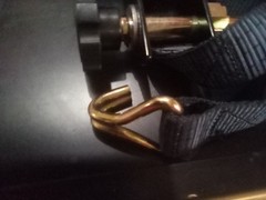 Manual Hand Winch 500 pound Small Lifting Winch with Nylon Strap Missing Handle