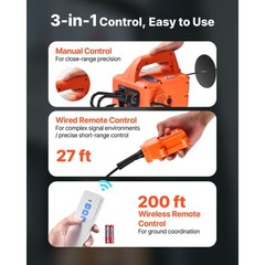 Uimoso 3-in-1 Electric Hoist Winch 1100 lbs 1500 W Wired/Wireless Remote Control