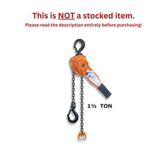CMCO – SERIES 653 LEVER OPERATED HOIST – 1 1/2 TON CAPACITY – 20 FT LIFT
