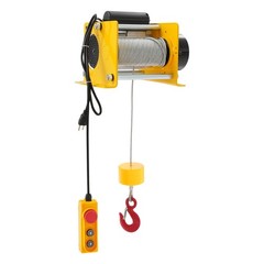 881LBS Electric Hoist Winch Tool Sets With Wired Control & Long Steel Wire Rope