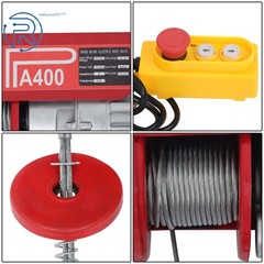 880lbs Electric Hoist with 14FT Wired Remote Control,20-40FT Lifting Height 110V