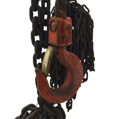 Duff Norton Coffing 10 Foot Lift 3 Ton Manual Hand Fall Chain Hoist 6000#