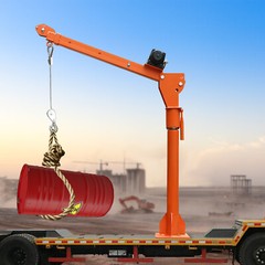 1100lb Q235 Steel Truck-Mounted Crane Hoist 12V Electric Pickup Truck Jib Cranes