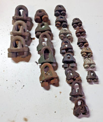 Vintage Crosby / UW Wire Rope Clamps 3/8″, 5/16″, 1/4″ 22 clamps assorted sizes