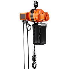 1100lb Overhead Chain Hoist, 20ft Lifting, 16.4ft/min, Aluminum Housing, 120V