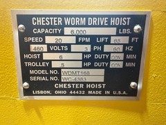 3 Ton Chester Wire Rope Hoist