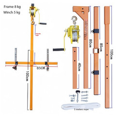 Stainless Steel Manual Mini Hoist Lifting Tool with Self-Locking Winch