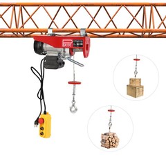 Pa100 Electric Hoist Winch 110/220 Lb 480W Wired Remote