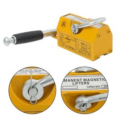Magnetic Lifter 440lbs Lifting Capacity 2.5 Safety Factor Yellow Magnetic Crane