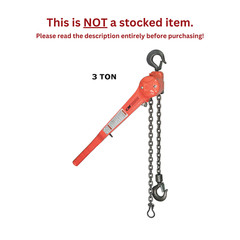 CMCO SERIES 640 PULLER LEVER HOIST – 3 TON CAPACITY – 5 FT LIFT