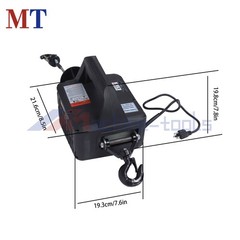 2in1 Portable Electric Hoist Winch 1100lbs 1500W With Wireless Remote Control
