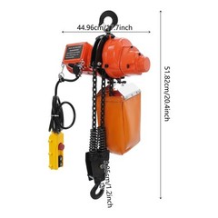 1000kg/2200lb Electric Hoist Lifting Device Corded Hoisting Machine w/Controller