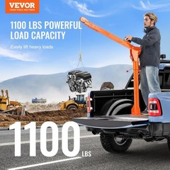 Folding Electric Pickup Truck Crane 1100lb with 3500lb Winch