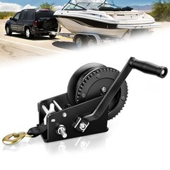 YIYITOOLS 3500lbs Heavy Duty Boat Trailer Winch, Hand Winch with 32FT Strap, …