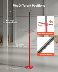 Heavy-Duty Underhoist Support Stand, 3/4 Ton Capacity, Adjustable Height