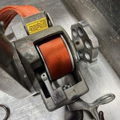 Chance Hoist 1 Ton Hot Stick Ratcheting Strap Hoist. Item ID #60 Used Surplus