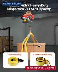 VEVOR Electric Hoist with Wireless Remote Control, 110v 440lbs Electric Hoist wi