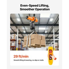 2200 lbs Electric Chain Hoist, 10 ft Lift, 120V, Wired Remote