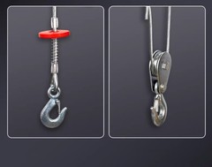 Household Miniature Electric Hoist 220V Small Crane Hoist Decoration Crane