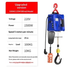 220V Household Electric Portable Hoist, Small Crane, Lifting Machine