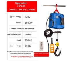 220V Household Electric Portable Hoist, Small Crane, Lifting Machine