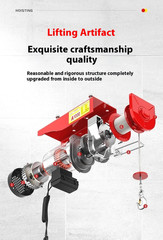 Mini Electric Hoist 220v Home Small Crane Construction Winch Lifter