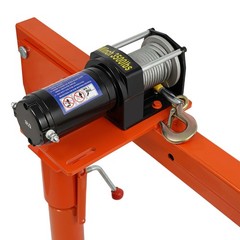 1100LB Truck-Mounted Crane Hoist w/ 12V Electric Winch Pickup Truck Jib Cranes