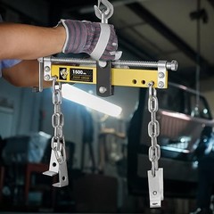 YELLOW JACKET Engine Load Leveler 1500lbs Steel Engine Hoist Shop Crane Acces…
