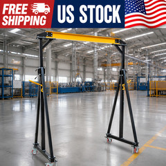 2 T Gantry Crane, 4000 LB Loading Capacity, Portable Shop Lift Hoist Adjustable