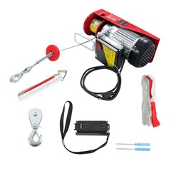 880Lbs Electric Hoist with Wireless Remote Control, 110V Electric Hoist with Rem