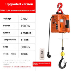 Remote Wireless Control Crane Electric Hoist Home Indoor Small Hoist 220V