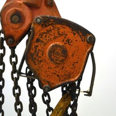 10 Ton Ingersoll Rand Roughneck 20 Foot Lift Chain Manual Fall Chain Hoist