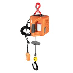 3-in-1 Electric Hoist Winch Portable Crane Lift 660lbs w/Wire & Wireless Remote