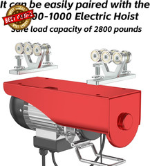 6 Wheel Hoist Trolley with Rollers Strut Trolley Assembly for Electric……….