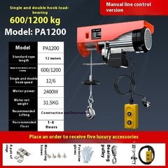 220v Electric Hoist Home Crane Winch Lifting Crane Small Lift Hoist Winch