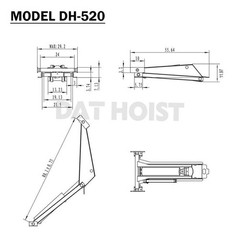 10 Ton Hydraulic Scissor Hoist Kit Short Lower Arm-Fits 12–16′ Dump Bodie DH-520