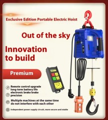 Electric Small Hoist 220v Crane Home Lifting Hoist Portable Remote Control