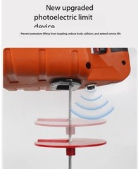 Portable Electric Hoist 220V Mini Crane with Wireless Remote Control for HomeUse