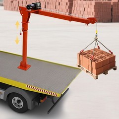 1100 LB Truck-Mounted Crane Hoist Truck-Mounted Crane with 12V Electric Winch