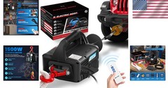 3-in-1 Electric Hoist Winch 1100lb Wireless Remote Control
