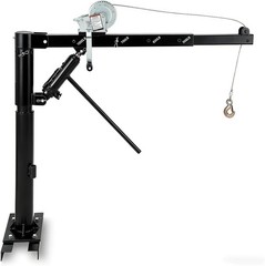 Pickup Truck Crane Hoist Manual Winch 360° Swivel 1000lbs 4 Load Adjustable