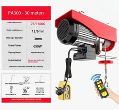 Electric Hoist 220V Home Use Small Crane Winch Hoist Pulley Lifting Crane