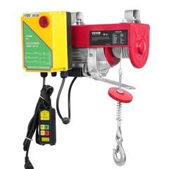 Electric Hoist 880lbs Crane Winch with Wireless Remote Control 850W 110V