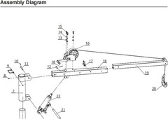 Pickup Truck Crane Hoist with 1000 lbs Capacity, Hydraulic for Lifting Goods