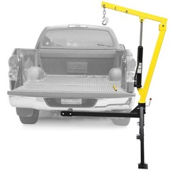 Hydraulic Pickup Truck Crane 1000 lbs Capacity with 3 Boom for Lifting
