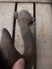 Vintage Swivel Hoist Crane Hook Industrial Steampunk, Rusty, Over 9 Pounds!